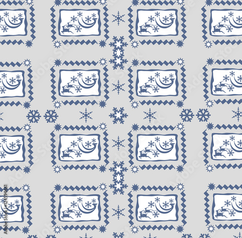 Winter pattern. Christmas and New Year illustration