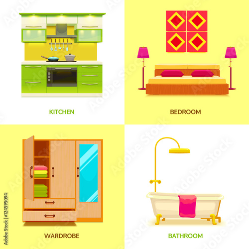 Modern Interior Design Composition