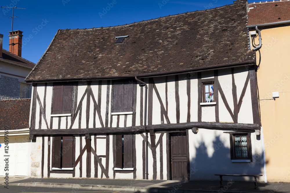 Architecture of Provins, Seine-et-Marne, Ile-de-france, France