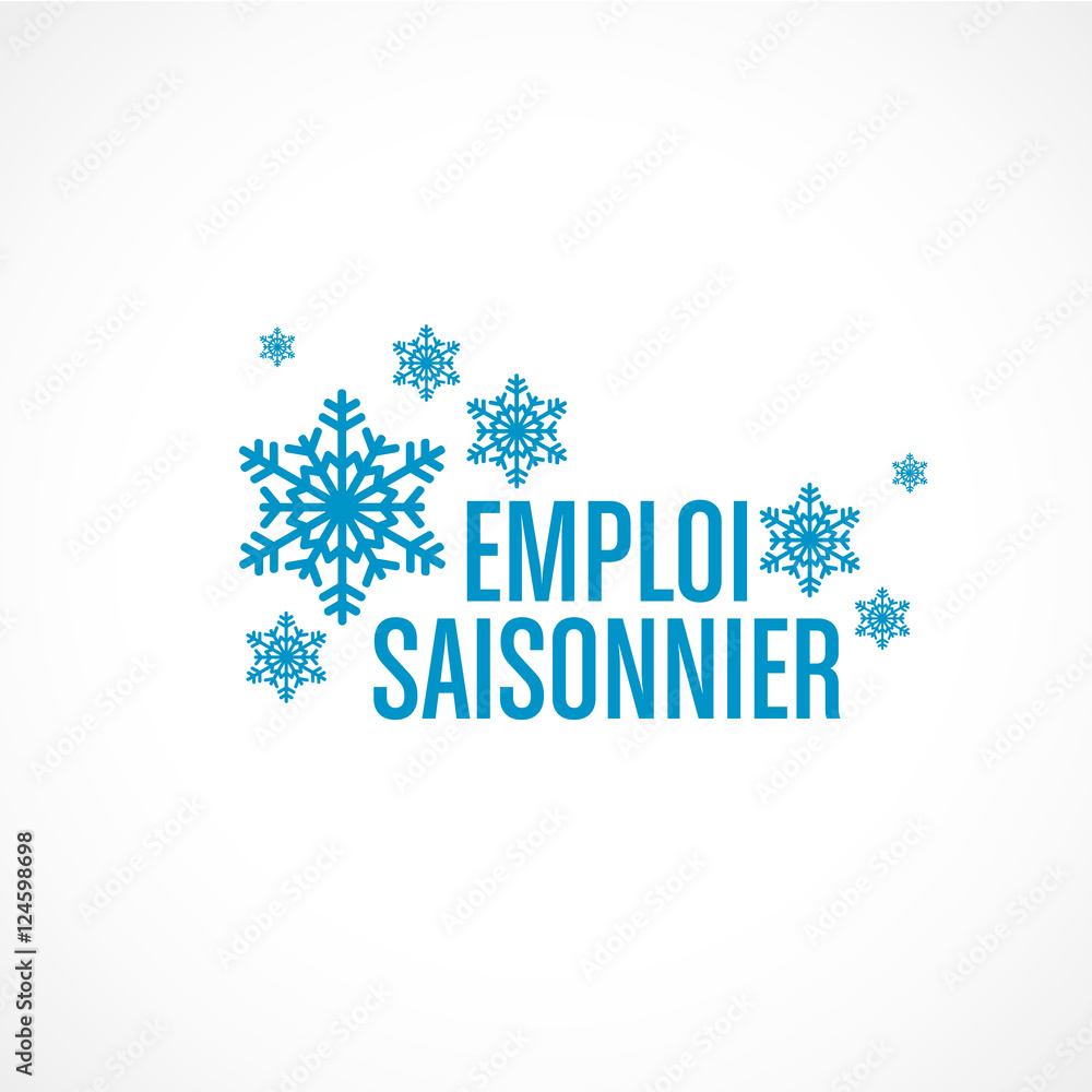 Fototapeta premium emploi saisonnier