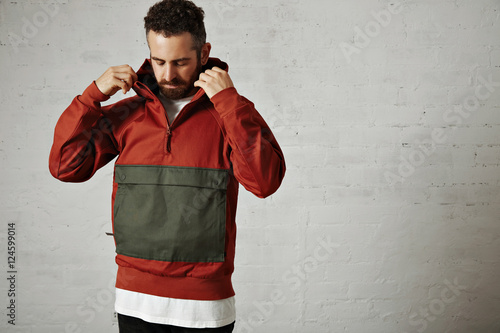 Man in a red anorak