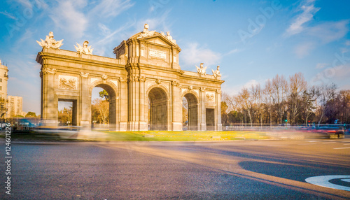 The sun on the Alcala Door