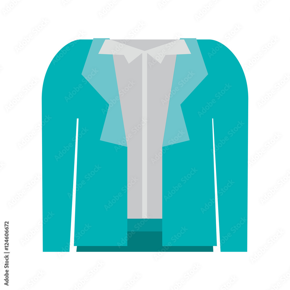 blue skirt and white blouse with jacket. executive women clothes design. vector illustration blue skirt and white blouse with jacket. executive women clothes design. vector illustration
