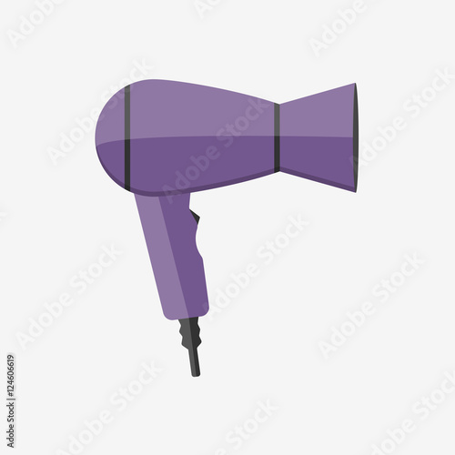 Hair dryer isolated on white