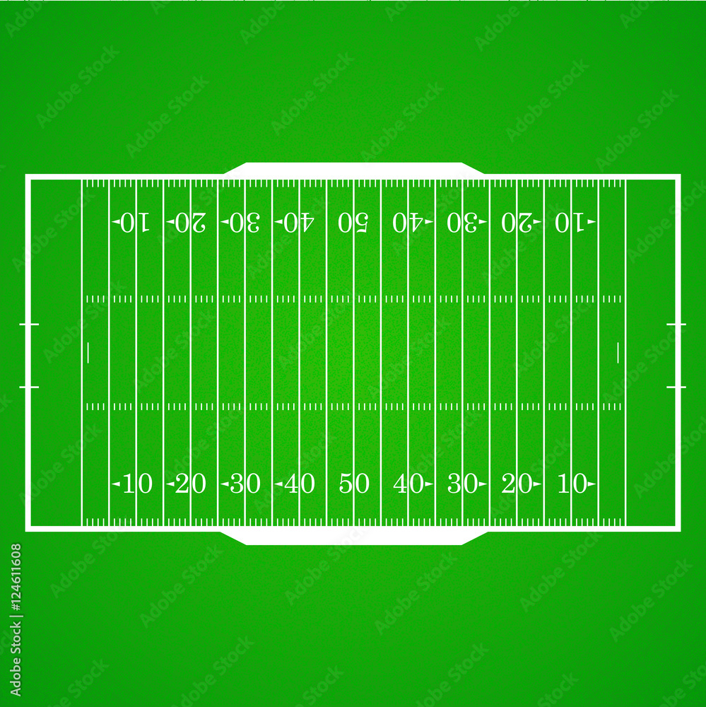American football realistic, textured field Stock Vector Adobe Stock