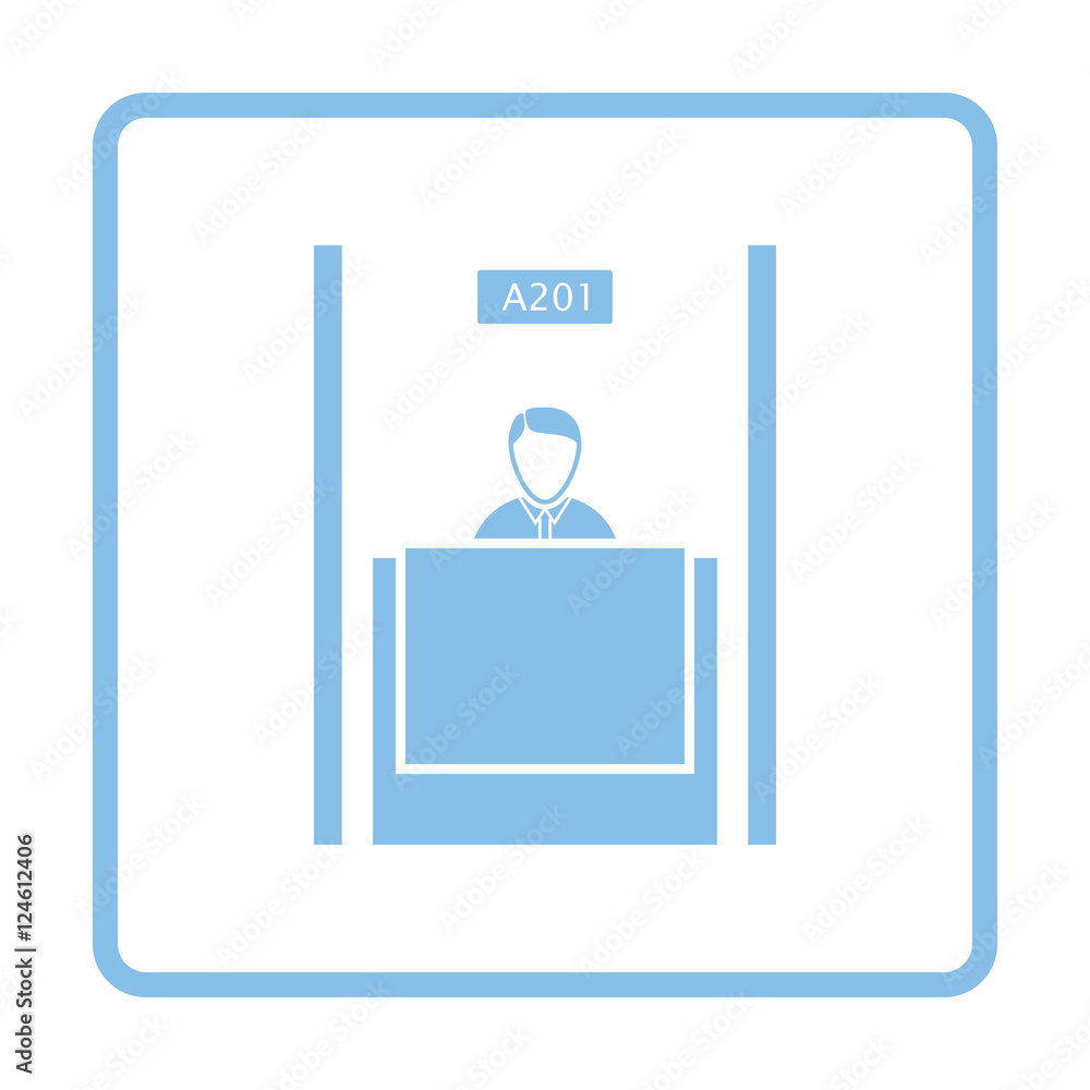 Bank clerk icon Bank clerk icon