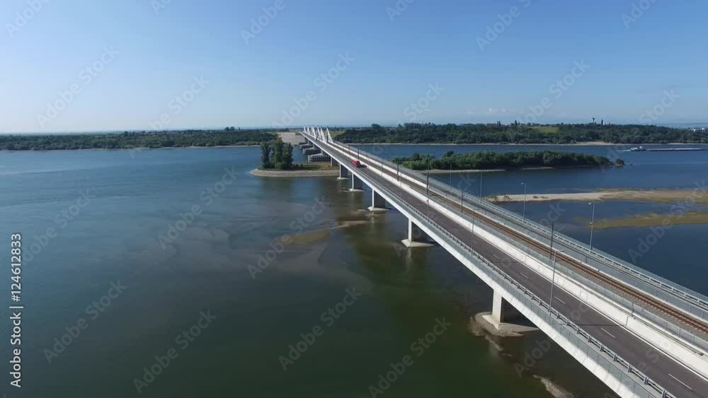 The Danube bridge connecting Vidin and Calafat The Danube bridge connecting Vidin and Calafat