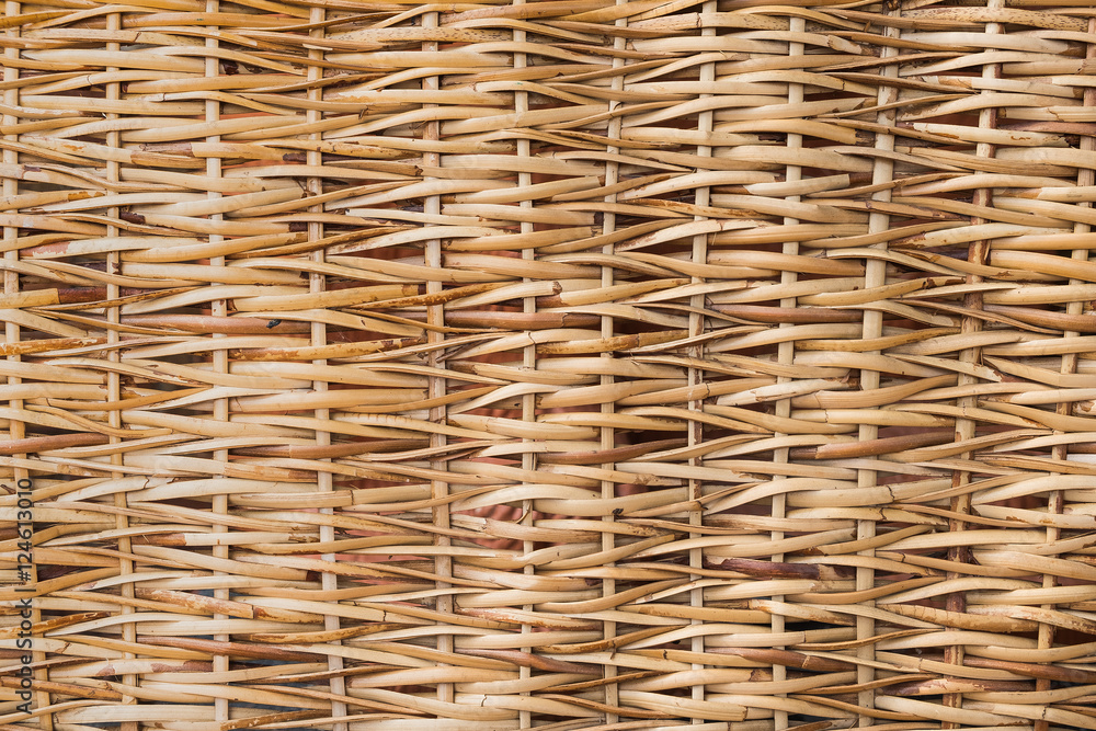 Retro woven wood pattern background and texture Retro woven wood pattern background and texture