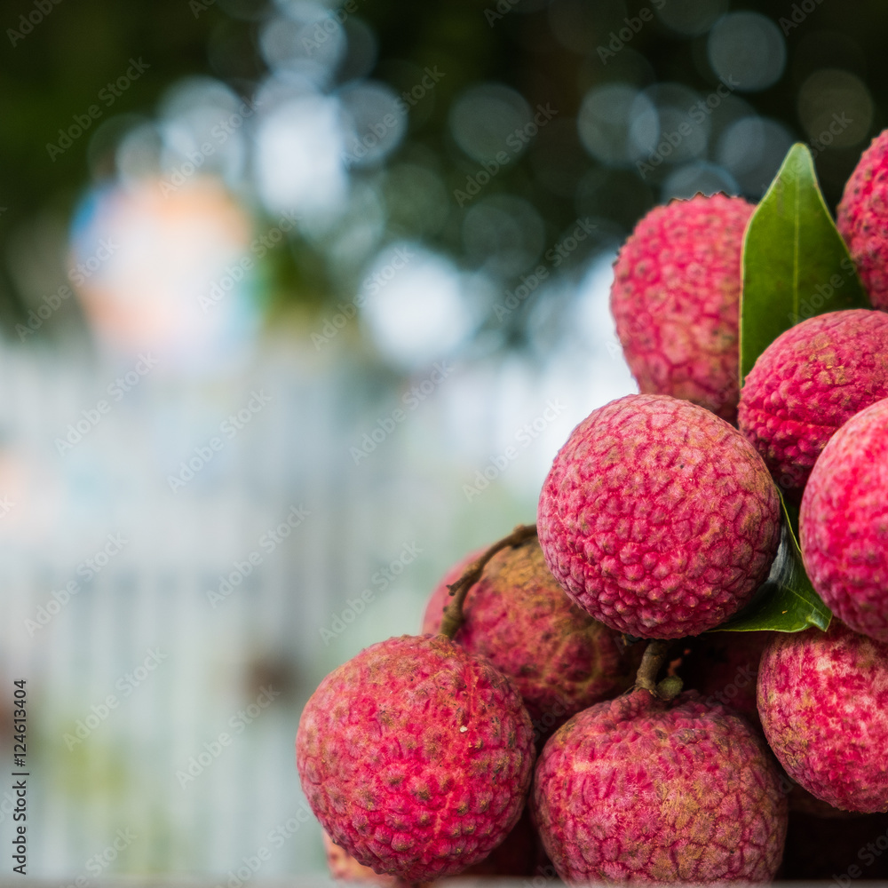 Beautiful lychee fruit Asia Thailand in nature Beautiful lychee fruit Asia Thailand in nature