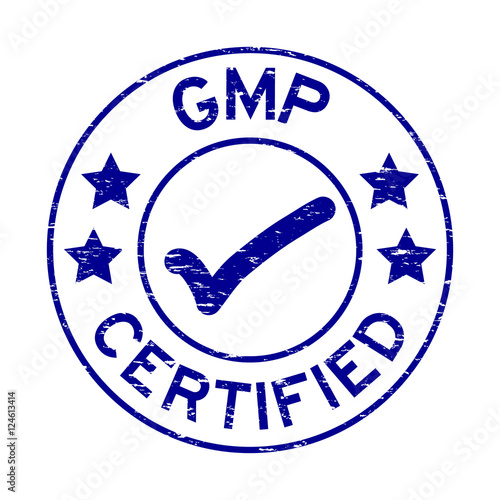 Grunge blue GMP (Good Manufacturing Practice) certified rubber s