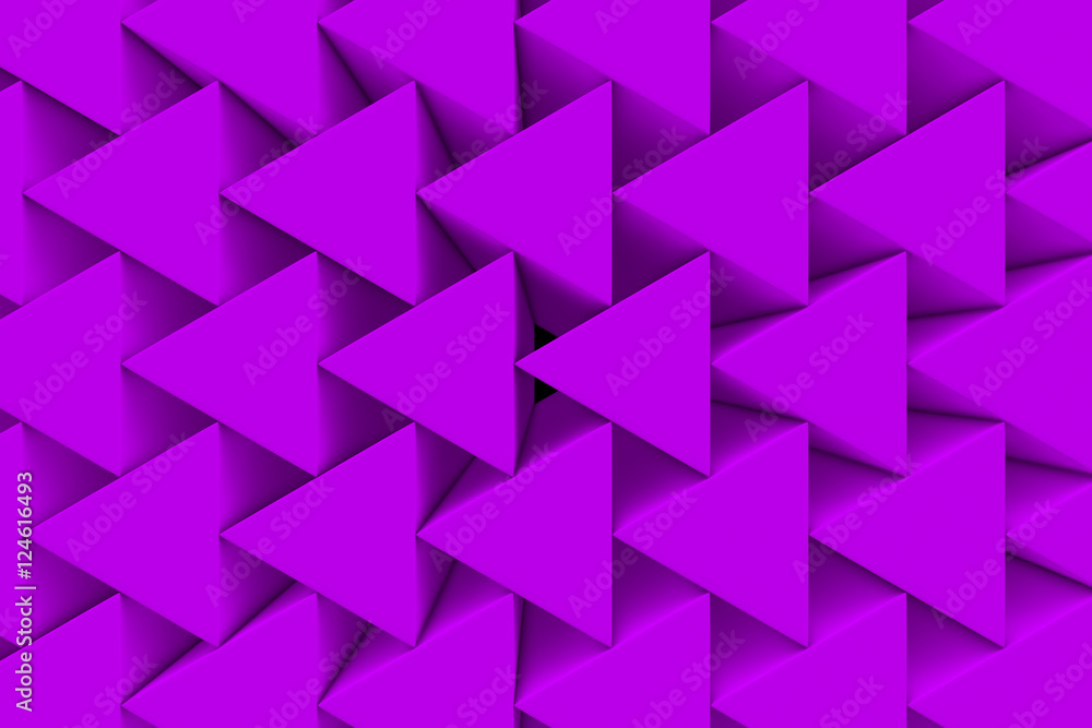 Wall of paper prisms Wall of paper prisms
