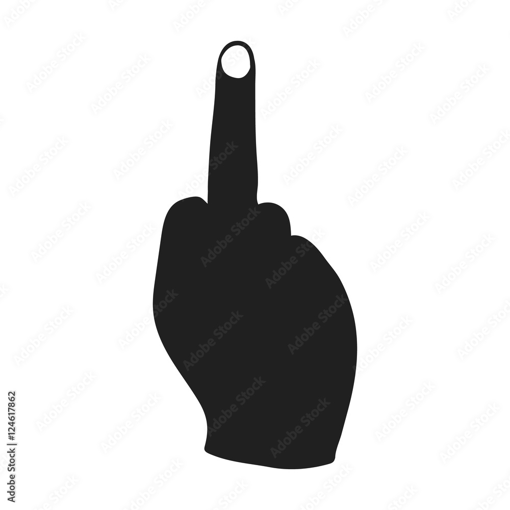 Hand showing a middle finger Stock Photo by ©get4net 6232601