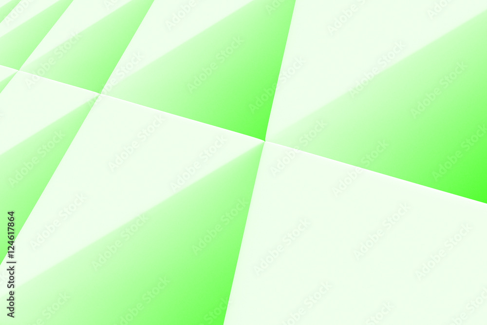 Wall of paper prisms