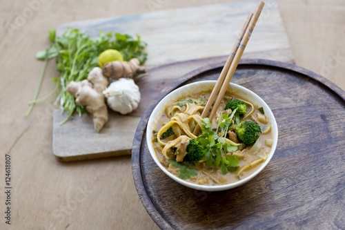 Chicken Laksa with vegetables