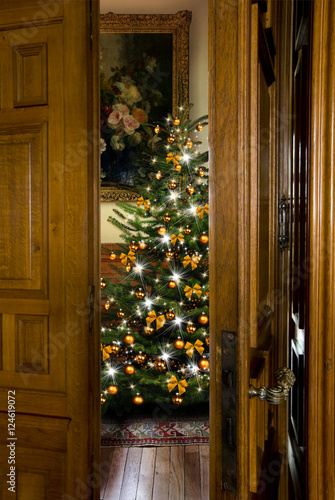 Tür ins Weihnachtszimmer