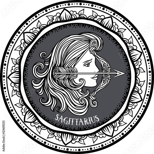 Detailed pisces in aztec style