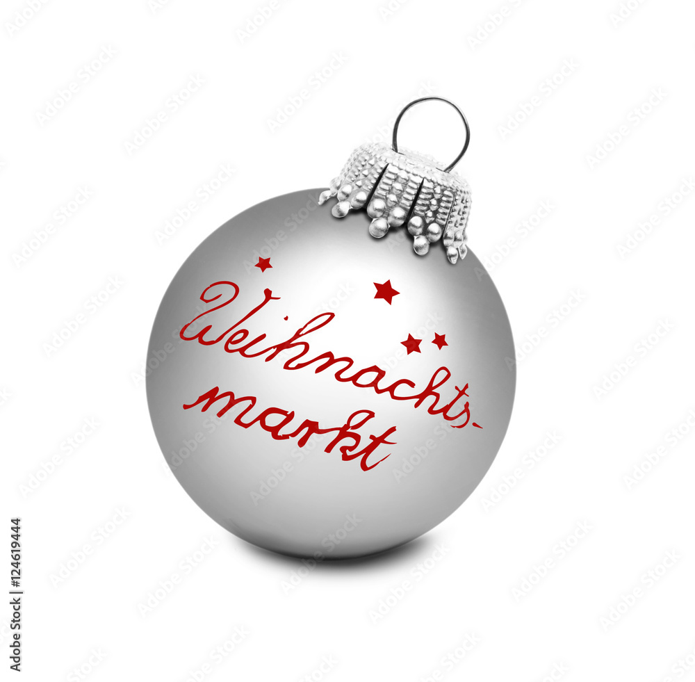 Obraz premium Christbaumkugel Weihnachtsmarkt