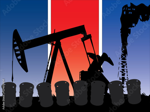 oil currencies and industry design vector background