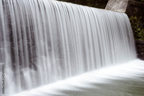 long exposure river and waterfall at Beautiful Turkish plateau 