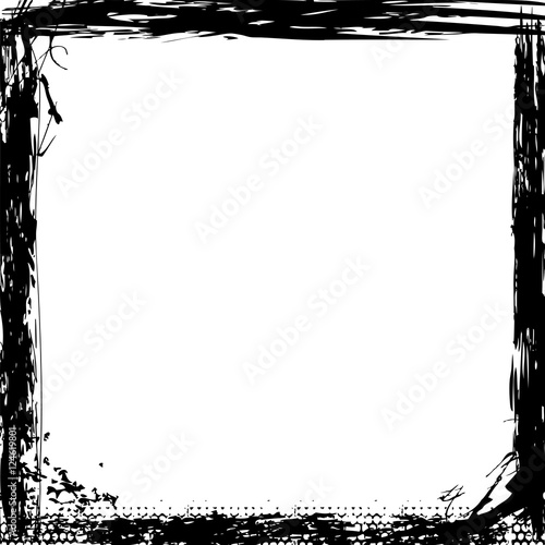 Grunge square vector borders