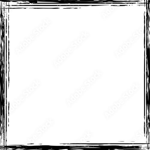 Grunge square vector borders