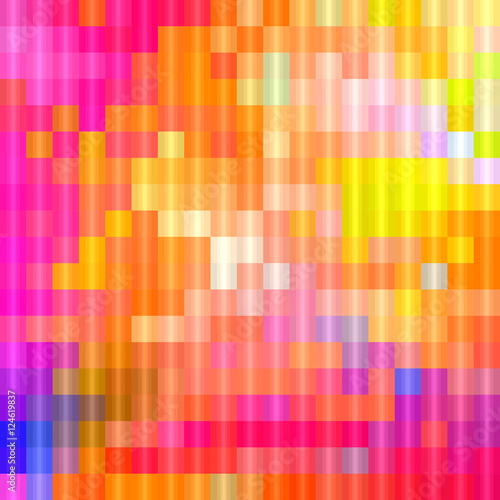 Shiny and vibrant colors, square mosaic background with vibrant color tones.
