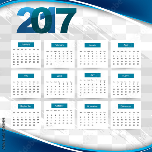 2017 Calendar background 