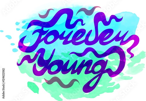 Forever young in vector.