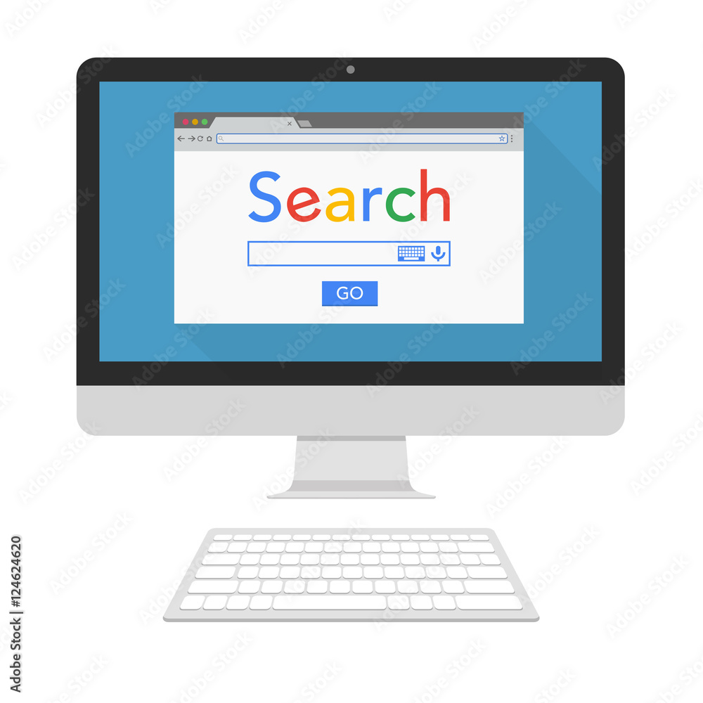 Browser on screen Browser on screen
