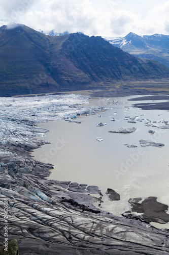 Skaftafellsjokull glacie one of the most impresive of Iceland photo