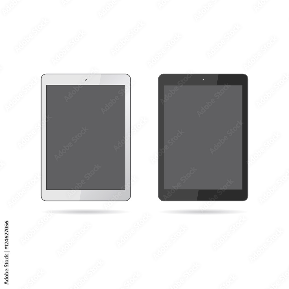 Modern, realistic tablets, isolated on white background. Vector Modern, realistic tablets, isolated on white background. Vector