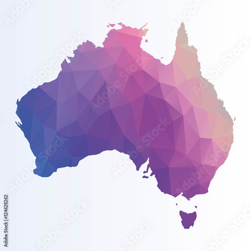 Poygonal map of Australia