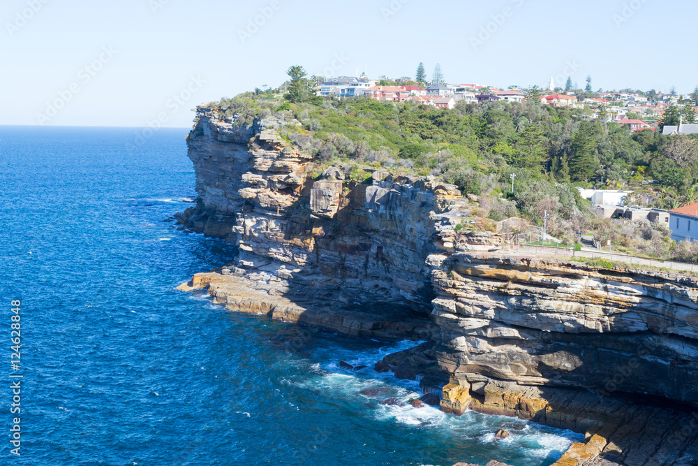 Cliffs at Watsons bay Sydney