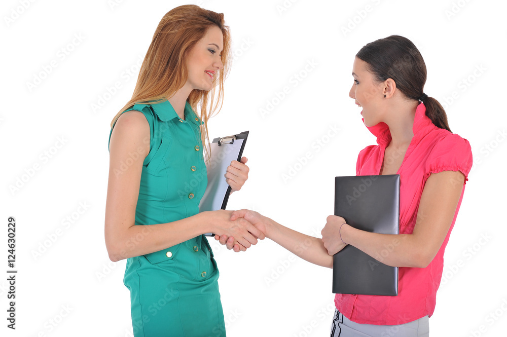 beautiful young business women working tohether beautiful young business women working tohether