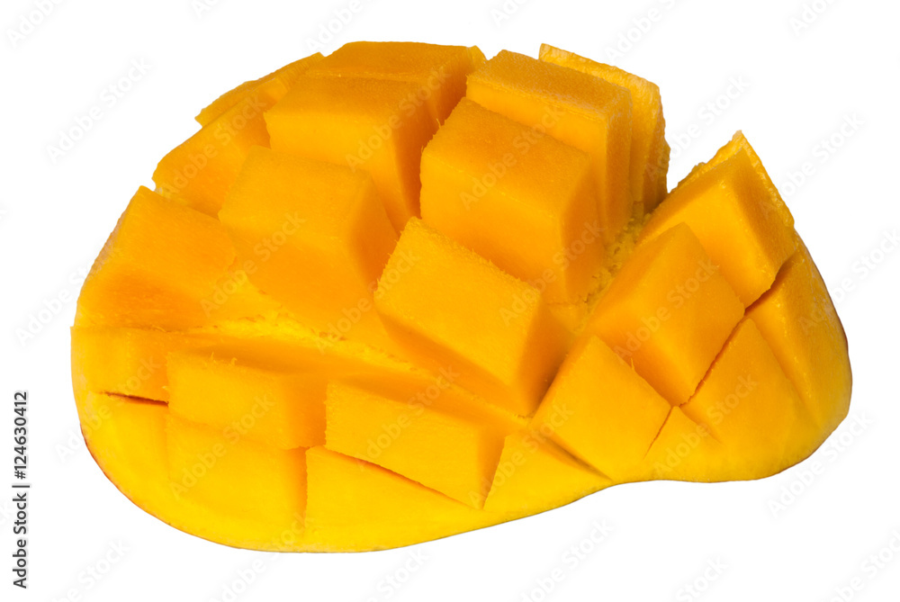 fresh mango isolated on white. Guatemala. fresh mango isolated on white. Guatemala.