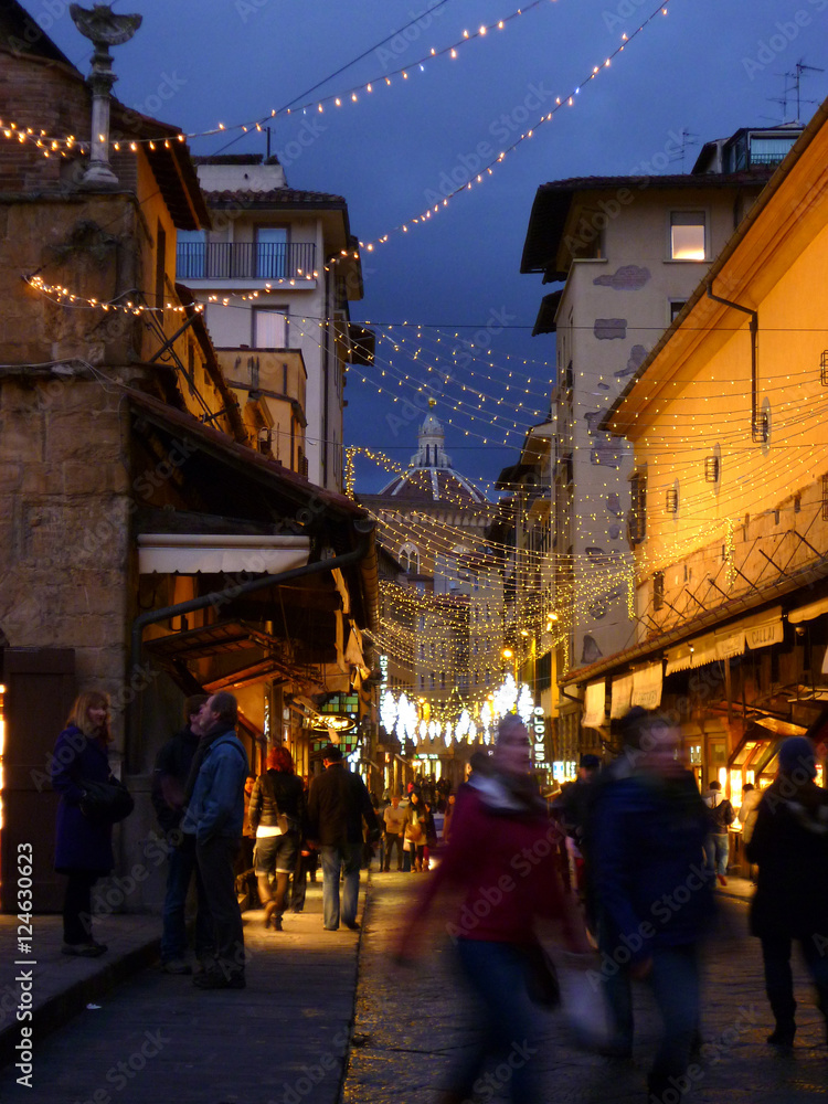 Christmas in Florence, Tuscany, Italy.