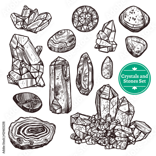 Crystals And Stones Set
