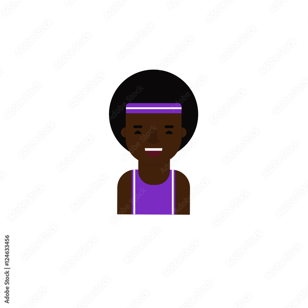 Basketball player vector avatar.