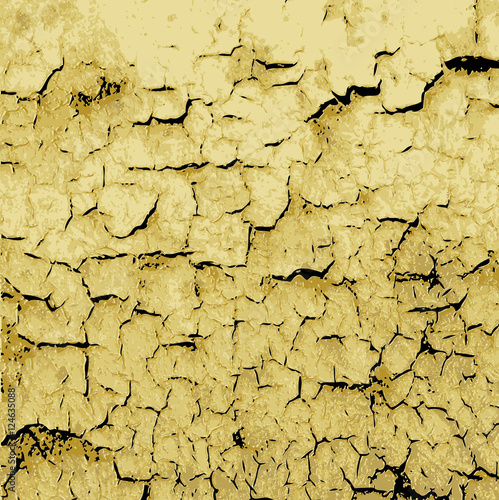 Cracked earth vector background