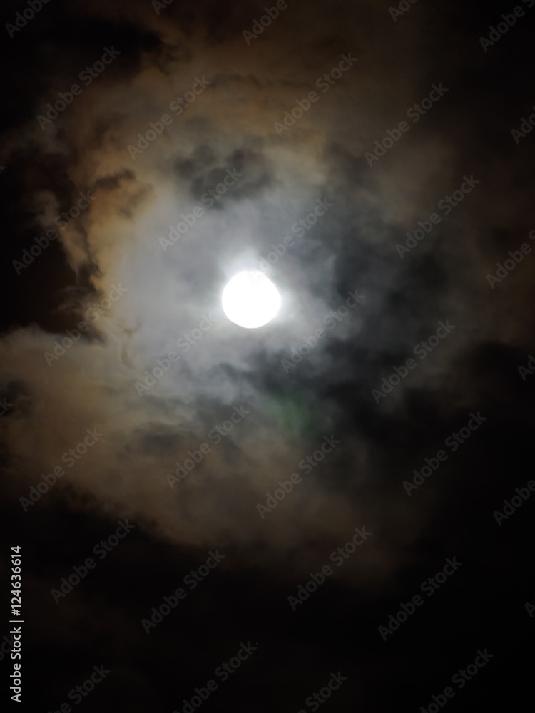 luminous full moon