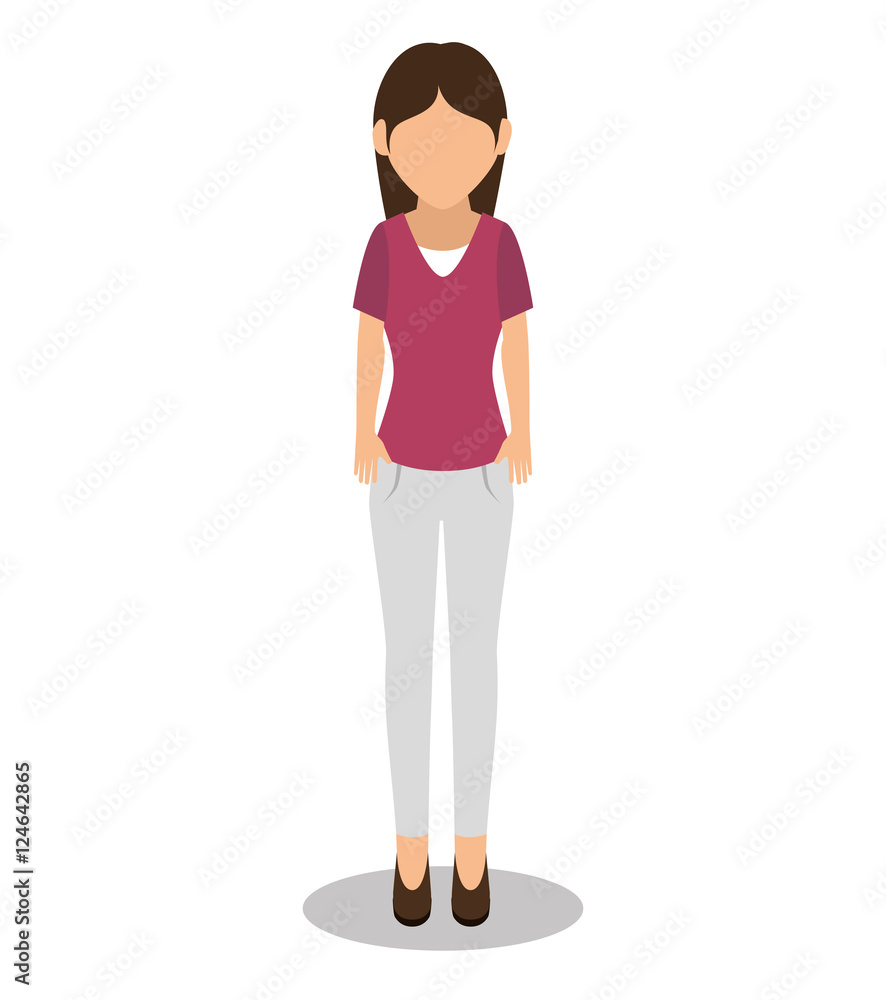 young woman avatar isolated icon vector illustration design young woman avatar isolated icon vector illustration design