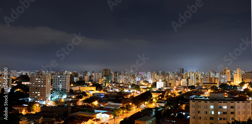 Panoramic Top view of the city of Campinas, in Brazil photo