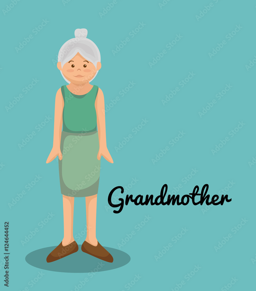 grandmother avatar character member vector illustration design grandmother avatar character member vector illustration design