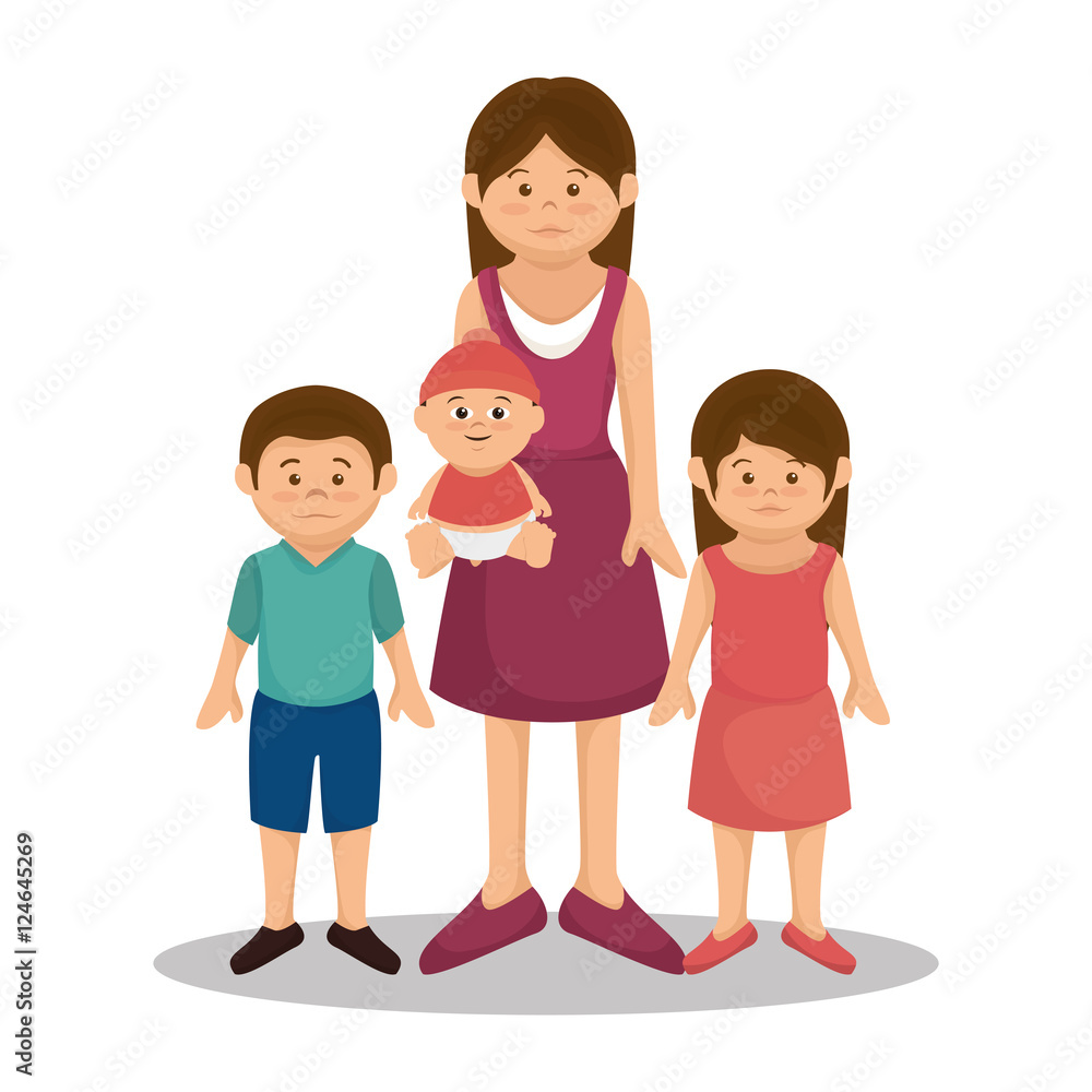 group family members characters vector illustration design group family members characters vector illustration design