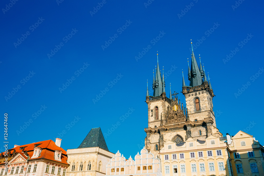 Church Of Our Lady Before Tyn In Old Town Square in Prague, Czech Republic