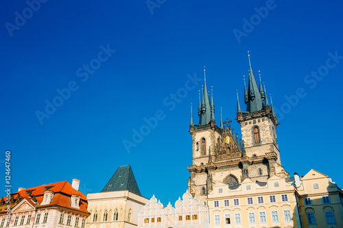 Church Of Our Lady Before Tyn In Old Town Square in Prague, Czech Republic