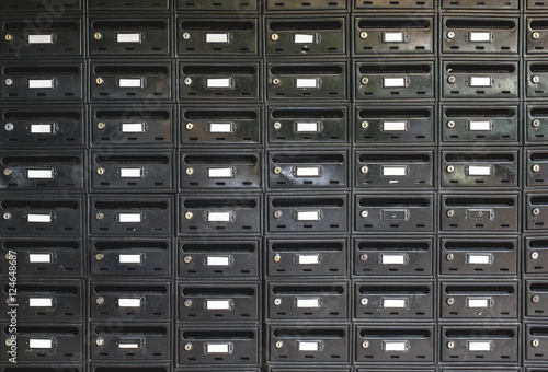 Black color mailboxes