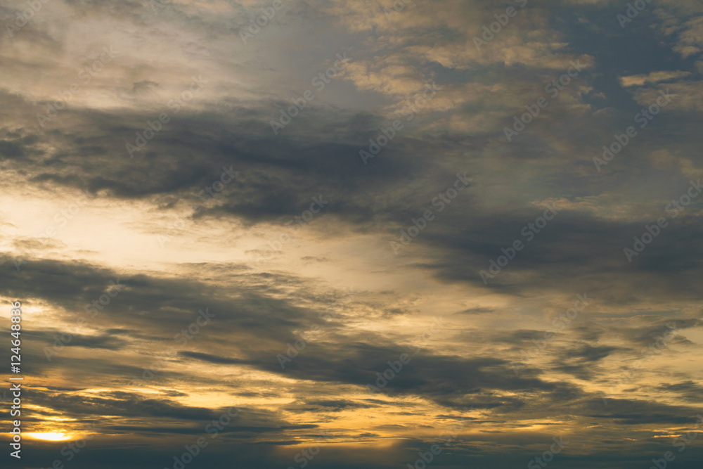 cloudy sky in evening cloudy sky in evening