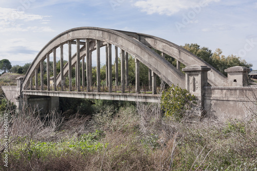 An ancient symbol of the fascist era bridge