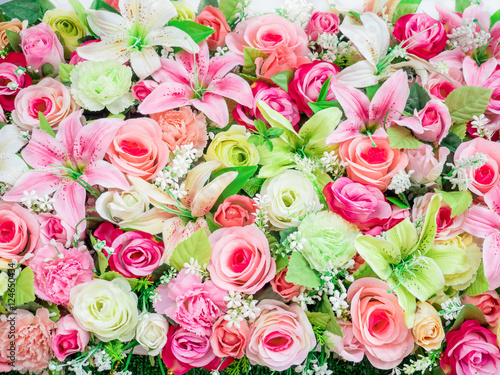 Beautiful flowers background for decorated
